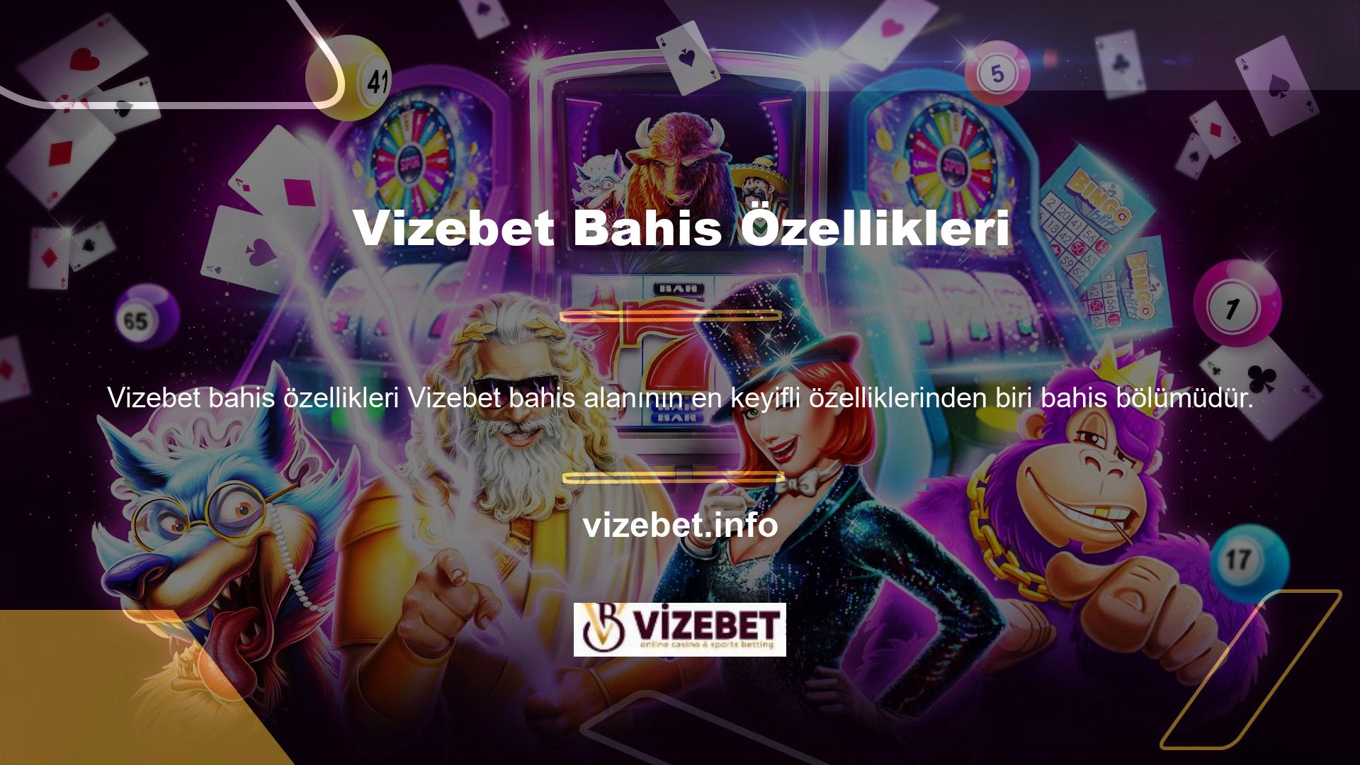 Sitede 6 farklı bahis bölümü bulunmaktadır